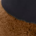 thumbnail image 6 of Women's Faux Fur Bucket Hat, Winter Plush Fisherman Cap with Soft Pile Lining, Crushable Warm Hat for Skiing and Travel, Fuzzy Insulated Bucket Hat for Cold Weather Activities - Brown, 6 of 7