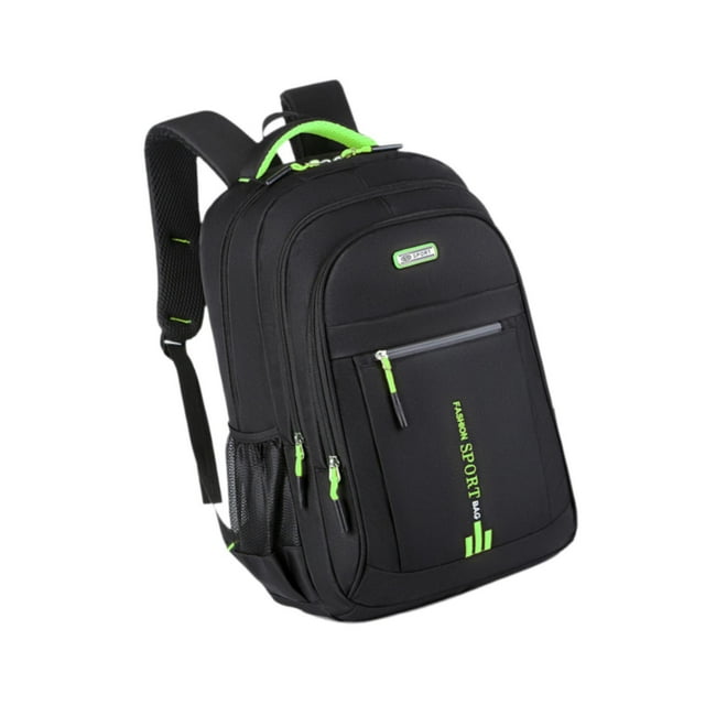 tamizeot Nylon Waterproof Laptop Backpack Large Capacity Lightweight Fashionable Rucksack Essential For Travelers Green