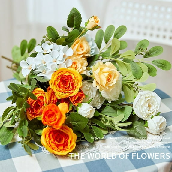 Visland Artificial Rose Flowers Long Stem Fake Silk Roses for DIY Wedding Bouquet Table Centerpiece Home Decor