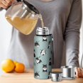 thumbnail image 4 of 20 Oz Black Corgi Coffee Tumbler Double Wall Insulated Stainless Steel Water Bottle | Metal Reusable Thermoses Flask with Cup Cap | Leak & Sweat Proof with Anti-Dust Lid, 4 of 7