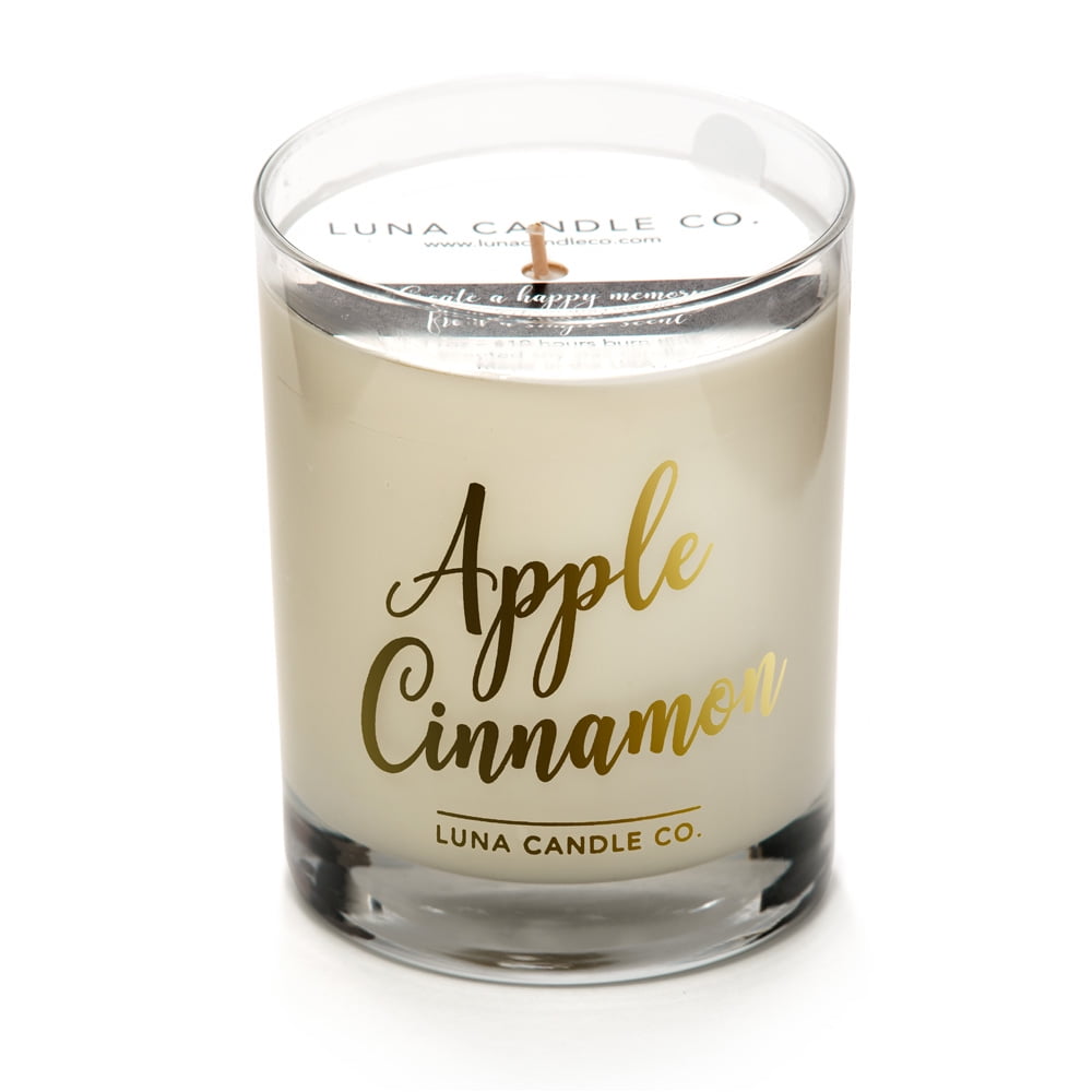 13.5oz Candle Hand-Poured in Small batches Warm Cinnamon Apple Scented Candle Made with 100% Soy Wax