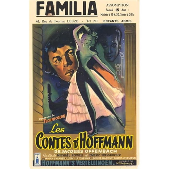Posterazzi MOV283836 The Tales of Hoffmann Movie Poster - 11 x 17 in.