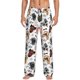 thumbnail image 1 of Fotbe Hip Hop Dog Pantalones de Pijama para Hombre, Pantalones de Dormir, Pantalones de Casa con Cintura Ajustable y Bolsillos-Small, 1 of 6