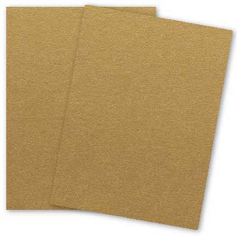 Metallic ANTIQUE GOLD 12X18 (Large) Paper 105C Cardstock - 100 PK -- Pearlescent 12-x-18 Large size Metallic Card Stock Paper - Great for Business, Card Making, Designers and DIY