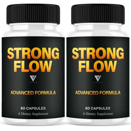 (2 Pack) Strong Flow Prostate Capsules, StrongFlow Max Formula (120 Capsules)