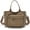 Brown, variant on Canvas Tote Bags Large Capacity Shoulder Bags Multiple Pockets Totes with Long Strap for Easy Carry