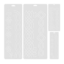 Dayesque Quilting Ruler Templates Floral Quilting Templates Transparent Template for Sewing Machine Quilting Supplies Quilting Stencil Supplies