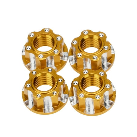 

4 Pieces RC Flange Nuts Professional Upgrade Part Practical Self-tightening Upgrades Fittings Kit Replacement for D3 D4