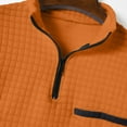 thumbnail image 5 of Men's Long Sleeve Polo Shirts Quarter Zip Up Mock Neck Pullover Color Block Slim Fit Golf Shirts, 5 of 7