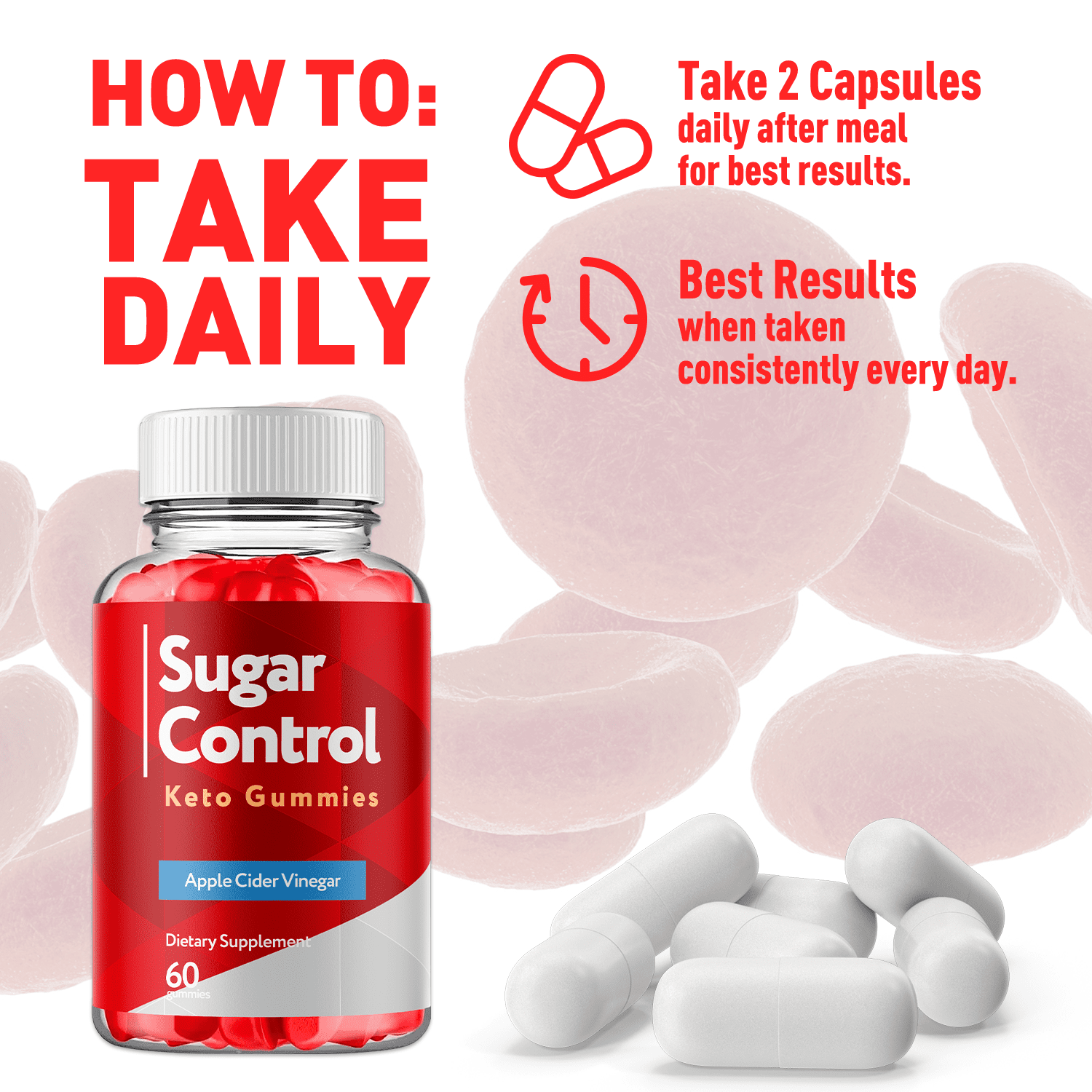 Sugar Control ACV Gummies 1000MG Advanced Formula Vitamin SugarControl 300 Gummies