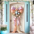 thumbnail image 2 of YWIYIUD 1PC Happy Easter Door Cover Easter Decorations, 71x35 Inch Easter Rabbit Eggs Door Banner Welcome Easter Banner Spring Theme Rabbit Door for Front Door Wall Indoor Outdoor Home Decor, 2 of 7