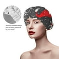 thumbnail image 4 of Balery Traditional Scandinavian Dwarf Shower Caps, Double Layer Waterproof Shower Cap, Double Layers Reusable Shower Cap With Soft Comfortable For Long Thick Hair Soft Bath Shower Hair Caps, 4 of 9