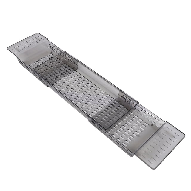 Bandeja Extensible Para Estante De Baño Con Drenaje, Estante Retráctil Para Bandeja De Bañera, Estante De Almacenamiento Multifuncional Para Baño Con Material PET Resistente,