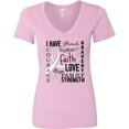 thumbnail image 3 of Inktastic I Have... Inspirational Words for Those Battling Lung Cancer Women's V-Neck T-Shirt, 3 of 5