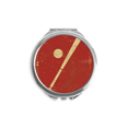 thumbnail image 1 of Sport Baseball Illustration Red Pattern Hand Compact Mirror Round Portable Pocket Glass, 1 of 3