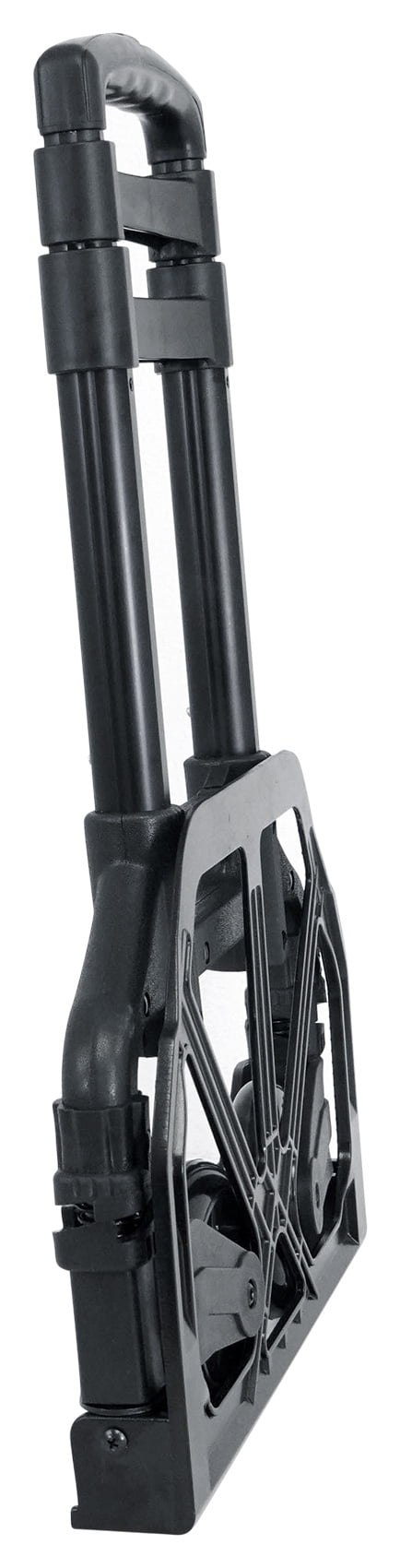 Rockville GigMate Foldable Aluminum Trolley Equipment Transport Hand Truck Cart 154 lb Capacity Black