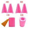 thumbnail image 4 of Bouanq Home & Table Linens 3D Christmas Tree Silicone Candle Mold for Candle Making Xmas Tree Silicone Usful Tools on Clearance, 4 of 6