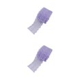 thumbnail image 1 of Bearachild Hermosos diseños con cinta de encaje blanco: tela multifuncional y ampliamente utilizada que se siente cómoda violeta claro morado claro 2Conjunto, 1 of 6