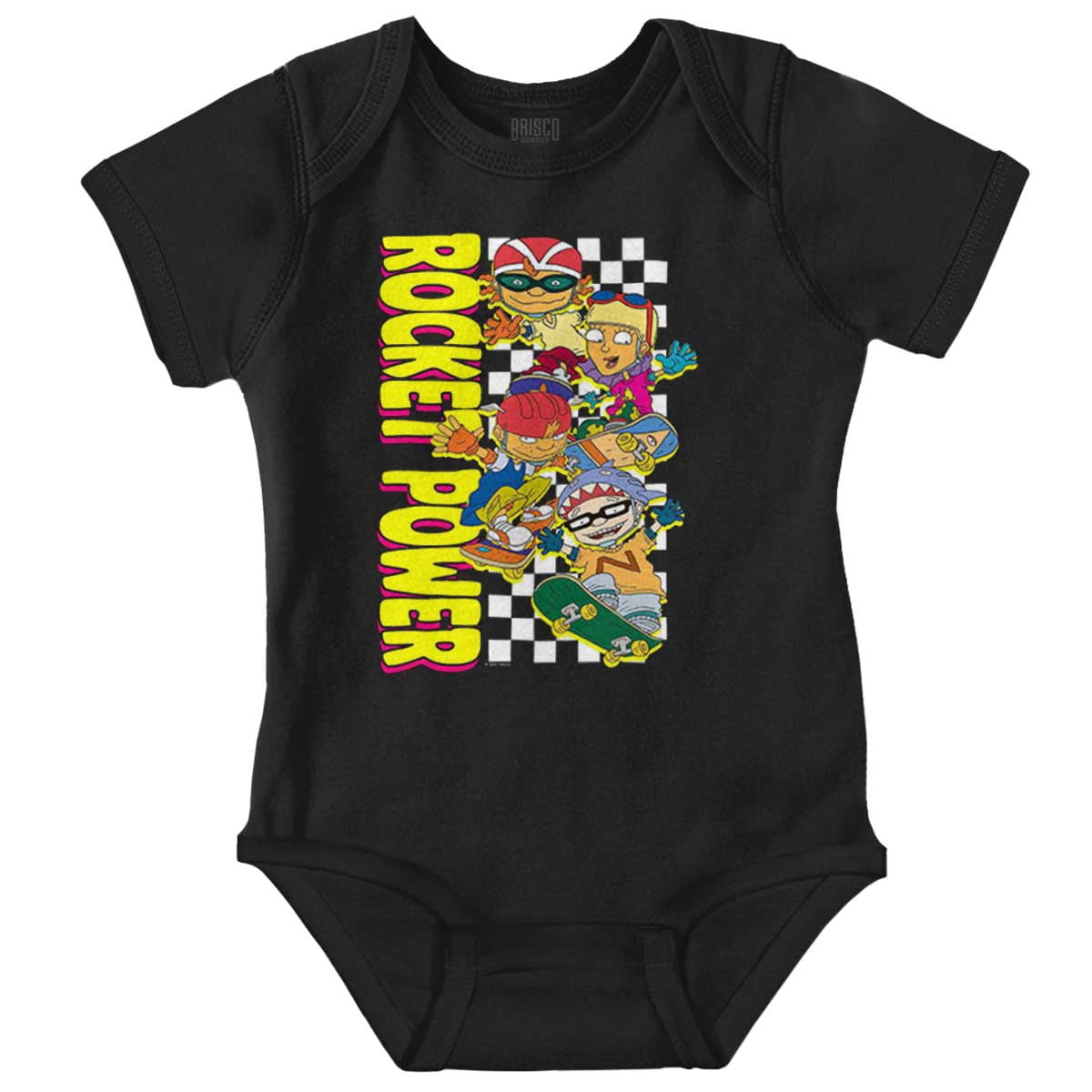 90s Rocket Power Skateboarding Pals Gender Neutral Printed Baby Bodysuit Brisco Brands NB