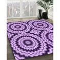 thumbnail image 2 of Ahgly Company Indoor Rectangle Patterned Pastel Purple Pink Area Rugs, 7' x 10', 2 of 6