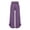 Purple, variant on Gkeoshab Womens Sweatpants 2026 High Waist Solid Color Asymmetric Flared Hem Pants Loose Fit Cotton Linen Casual Trousers with Pockets Black