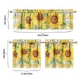 thumbnail image 6 of Farmhouse Vintage Curtains 24 Inch - 3 Panel Boho Wildflower Set with Rustic Floral Print, Rod Pocket, 6 of 6