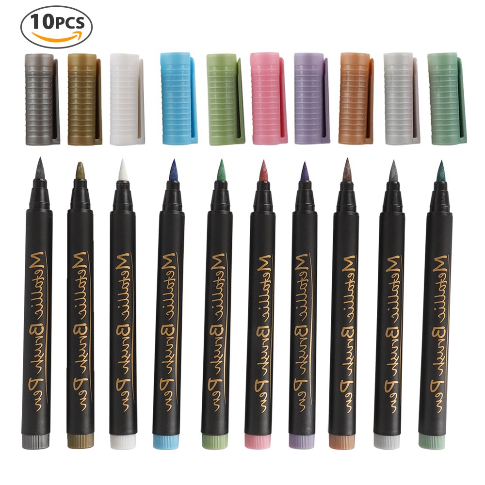 Metallic Markers Paint Marker Pens, EEEkit Point Metallic Markers for