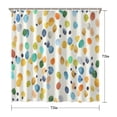 thumbnail image 5 of Waterproof Beautiful Colorful Floral Shower Curtain 72x72 Inch Boho Style Polyester Unique Shower Curtain for Bathroom Hotel Home Decor with 12 Plastic Hooks, 5 of 5