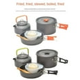 thumbnail image 5 of Afoxsos Portable Camping Cooker Outdoor Pot Set for 2-People to 3-People with Black Handles and Tableware, 5 of 8
