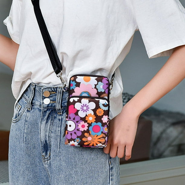 Celular Mujer Bolso Bandolera Multifunción Para Móvil Estilo