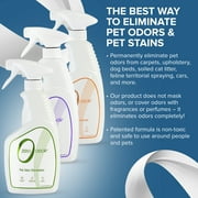 Zero Odor Pet Odor Eliminator Spray Kit with Litter Box Deodorizer and Stain Remover Set of 3