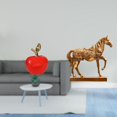 thumbnail image 2 of Figura decorativa de cerámica con forma de caballo, ideal para el hogar, o la decoración navideña. Estatua de resina grabada, 2 of 8