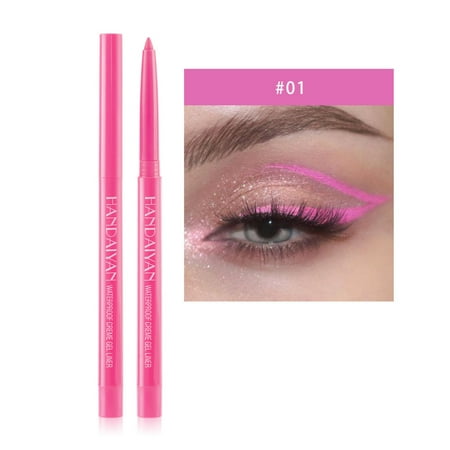 KeirineCC Glide On Eyepencil Shimmer Waterproof Long Lasting Eyeline, Waterproof Eyeliner Pencil, 24HR Wear, Vegan & Cruelty-Free