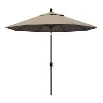California Umbrella 9 ft. Aluminum Push Button Tilt Sunbrella Market Umbrella