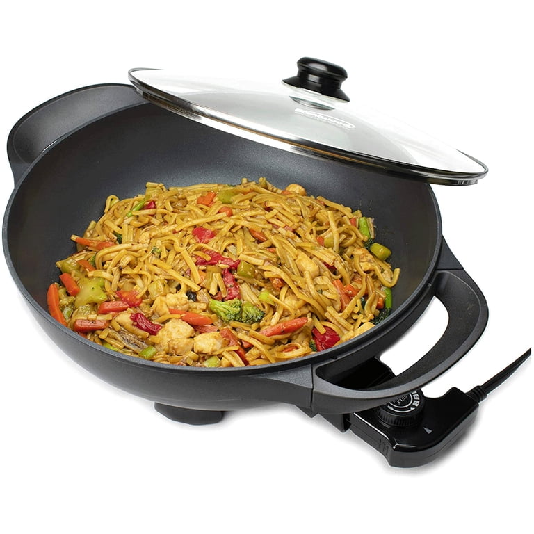 Brentwood 13-Inch Non-Stick Flat Bottom Electric Wok Skillet photo 6