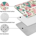 thumbnail image 5 of Pioneer Flower Floral Print Pattern Bathroom Rugs Sets 3 Piece,Toilet Cover Set,Absorbent Non Slip Bathroom Mats Sets with U-Shaped Contour Rug Toilet Rug Set, 5 of 5