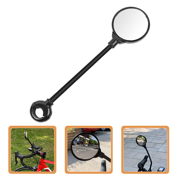 Masteelf  Bicycle Rear View Mirror Adjustable Motorcycle Practical Bike