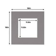 thumbnail image 3 of Charcoal Acid Free 16x16 Picture Frame Mats with White Core Bevel Cut for 12x12 Pictures - Fits, 3 of 3