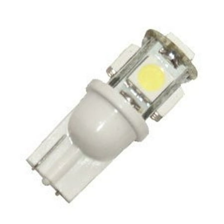 

10x LED Replacements for Malibu Landscape Light 5 Led/smd Per Bulb 194 T10 T5 Wedge Base Cool White 12v Dc 1407ww