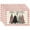 Pink, variant on 6PCS Watercolor Grey Buffalo Plaid Placemats, Christmas Trees Placemats Set of 6, 12x18 Inch Winter Table Mats for Party Kitchen Dining Decoration