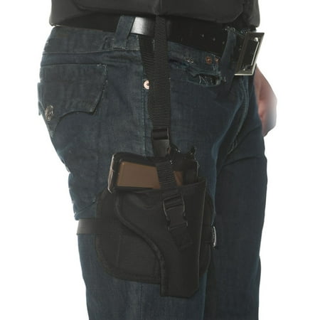 Black Unisex Adult Cop Police Costume Accessory Leg Holster