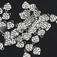 thumbnail image 7 of 50 Pieces Vintage Silver "MADE WITH LOVE" Heart Shape Charms for Sweater Chain, 7 of 7