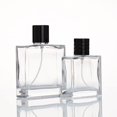 thumbnail image 2 of Atomizador de colonia de perfume grande, pulverizador de botella de vidrio negro recargable vacío, 3,4 oz, 100ml (1 botella), 2 of 3