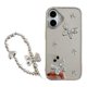 thumbnail image 1 of For iPhone 16 Case Rhinestone Decor Butterfly Mirror Surface Phone Cover with Strap, 1 of 5