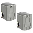 thumbnail image 1 of Interruptor de presión de 2 piezas para bomba de pozo, interruptor de presión de agua de 30-50 psi, interruptor de control de presión para bomba de agua con rosca hembra NPT de 1/4 pulg., 1 of 4