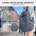 thumbnail image 5 of school backpack womens, causal travel school bags 15.6 inch laptop backpack for student lightweight rucksack water resistant bookbag college men work daypack purple, 5 of 6