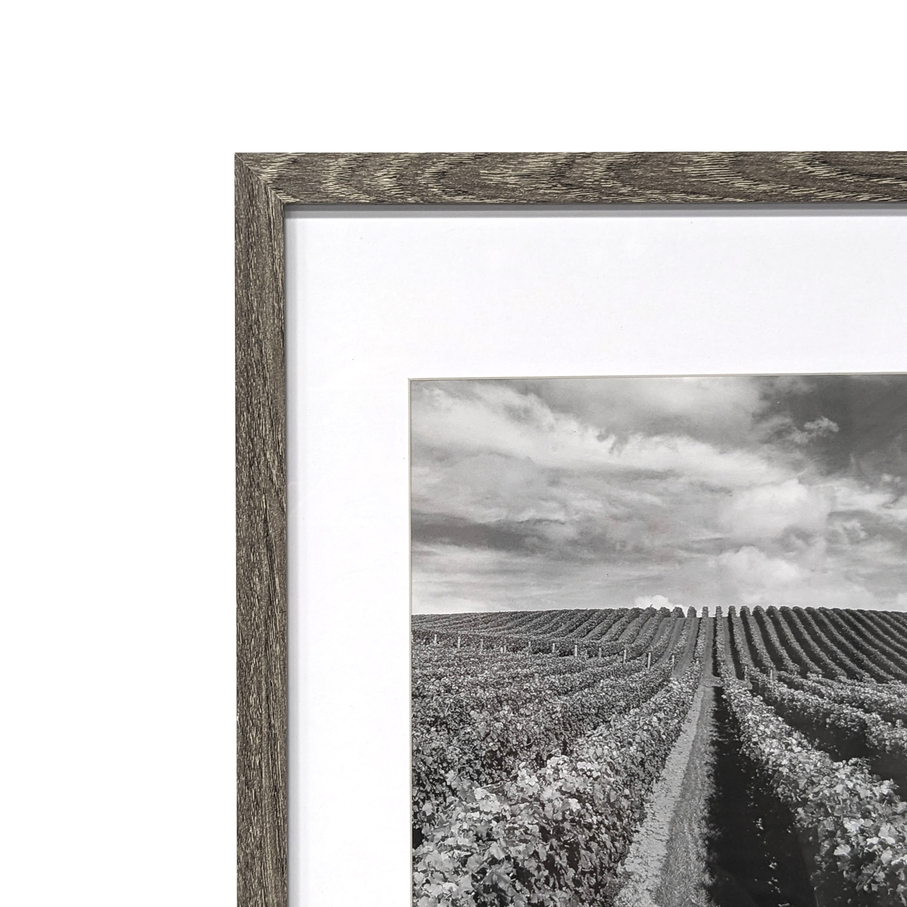 (2 pack) Mainstays 11 x 14 Picture Frame, Matted to 8 x 10, Rustic Gray