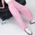 thumbnail image 5 of dazeni Boy Sweatpants Joggers Pants with Pockets Kids Lightweight Quick Dry High Waiste Drawstring Athletic Pants for Summer Outdoor Pink 170, 5 of 7