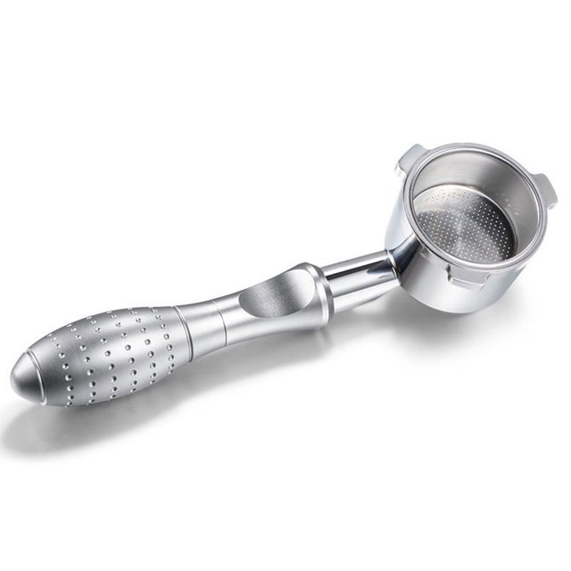 Matsuzay Mango de máquina de café de acero inoxidable, filtro profesional, portafiltro, máquina para el hogar, cesta de malla fina, fabricación de Juegos de servir café y té tipo 3 Matsuzay HA064531-03