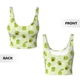 thumbnail image 6 of Uemuo Avocado With Leaf And Flower Pattern Women's Sports Bra - High Impact Support, Breathable, and Comfortable Athletic Bra for Running, Yoga, and Workouts, 6 of 9